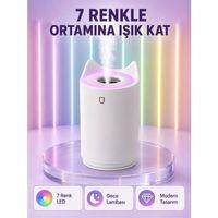Oda Nemlendirici Led Işıklı Ultrasonik Buhar Makinesi Aroma Difüzör