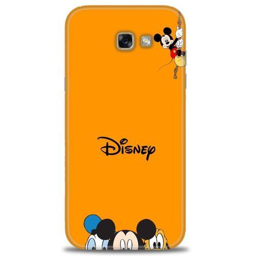 Samsung Galaxy A7 2017 / A720 Kılıf HD Baskılı Kılıf - Turuncu Disney + Tam Ekran Koruyucu