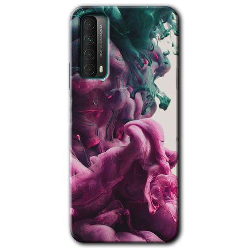 MRCİLETİSİM  Huawei P Smart 2021 Kılıf Kapak - Liquid Cloud +Hayalet Ekran Yandan Gözükmez