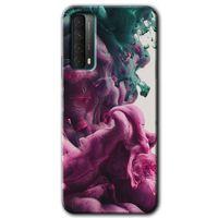 MRCİLETİSİM  Huawei P Smart 2021 Kılıf Kapak - Liquid Cloud +Hayalet Ekran Yandan Gözükmez