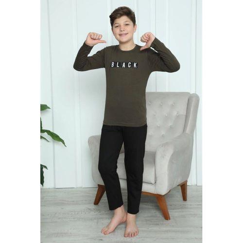 Erkek Çocuk Penye Pijama Takım Haki