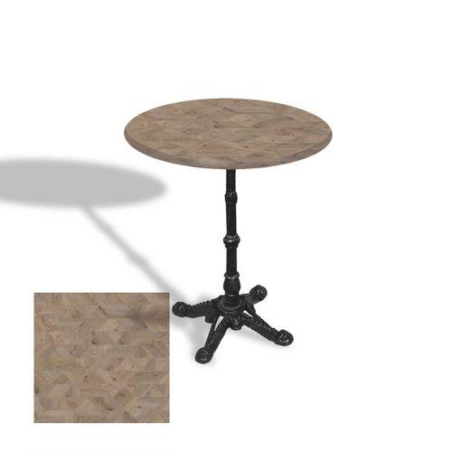 Dockers Çipa 1002 Döküm Ayak Yuvarlak Masa Çap 70cm - (Werzalit, Wermodin ve Allzalit Tabla) - Edgy Wood
