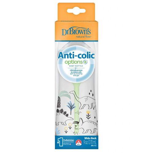 Dr.Browns Geniş Ağız PP Antikolik Options Biberon  270ml Erkek