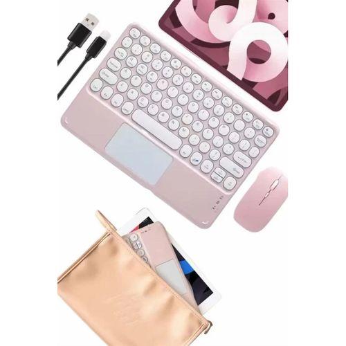 Bluetooth Touchpad Klavye Ultra İnce Taşınabilir Q Klavye