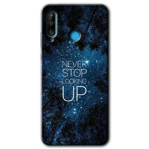 Huawei P30 Lite Kılıf HD Desen Baskılı Arka Kapak + Temperli Cam - Stars Wallpaper