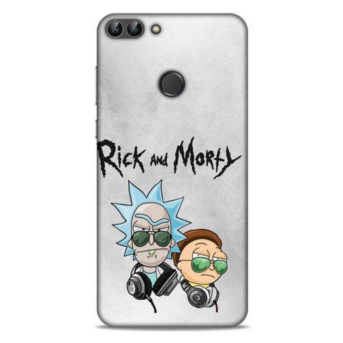 Huawei Psmart Uyumlu Kılıf Rick And Morty (4) Koruma Kılıfı Eye Patch Morty