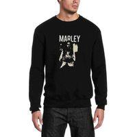 Marley Müzik Music Baskılı Siyah Erkek Sweatshirt