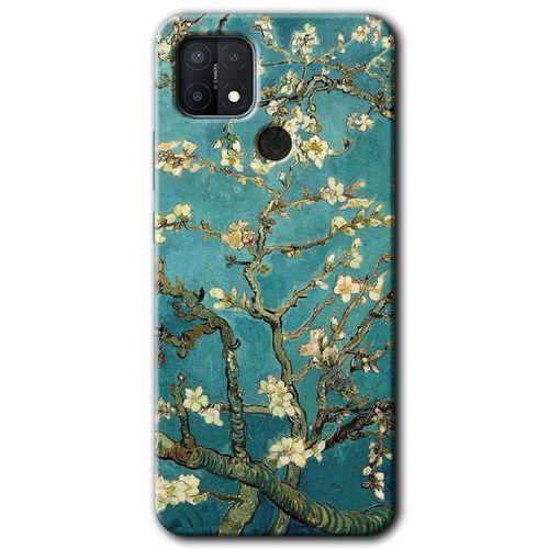 Oppo A15s Kılıf HD Desen Baskılı Arka Kapak - Almond Blossom