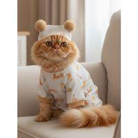 Boobie Bejjy Kedi Tulumu & Bere Takımı | Penye Kumaş | Tüy Dökülmesini Azaltır