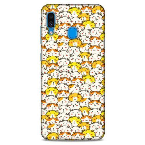 Lopard Samsung Galaxy A30 Uyumlu Kılıf Kediler (28) Arka Kapak Tombul Kedi