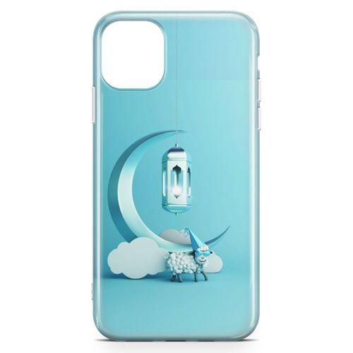 Apple iPhone 11 Pro Max Kılıf Masa Lambası Mavi Arka Kapak Koruma Desenli Full Koruyucu