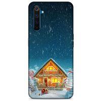 Oppo Realme 6 Kılıf Snowix (8) Baskılı Kılıf Lacivert