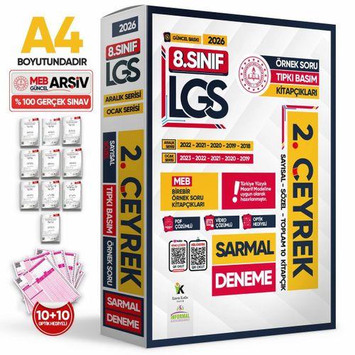 2026 8 Sınıf LGS 2 ÇEYREK Aralık-Ocak Ayı MEB Örnek Soru Tıpkı Basım Sarmal Deneme Paketi Çözümlü
