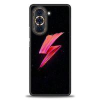 Huawei Nova 10 Kılıf HD Baskılı Kılıf - Pembe Şimşek + Tam Ekran Koruyucu