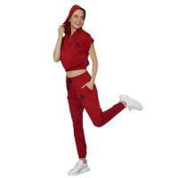 Bayan VS Baskılı Krop Kapüşonlu Eşofman Takımı   -  (5609)