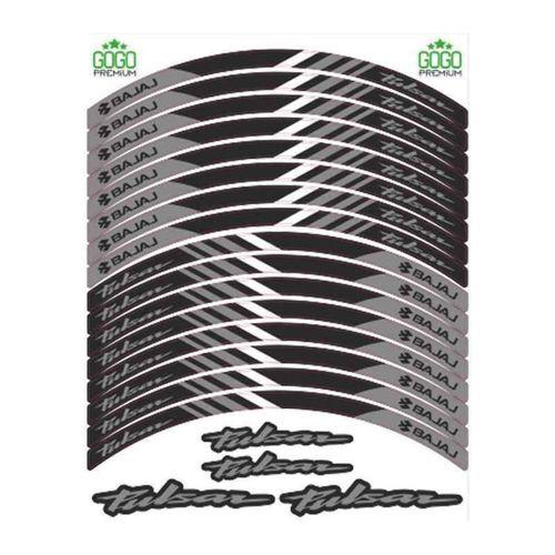 BAJAJ Bajaj Reflektör Gri Baskı Pulsar Uyumlu 1 Set Jant Şeridi