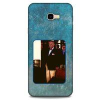 Samsung Galaxy J4 Plus Kılıf Atatürk (30) Silicone Case Turkuaz Taş