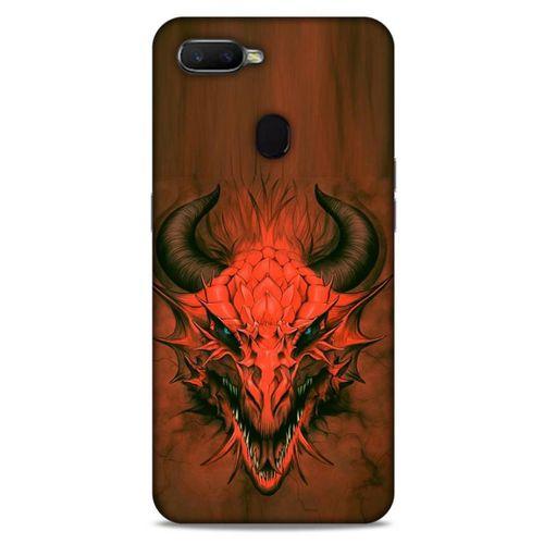 Oppo Ax7 Kılıf Dragons (14) Lansman Kılıf Kırmızı Boynuzlu Ejderha