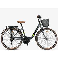 Kron Tetra 3.0 26 Jant Şehir Bisikleti Mat Füme-Neon Sarı