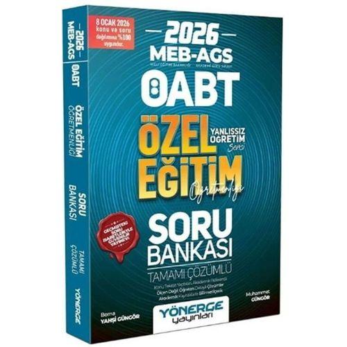 2026 ÖABT MEB AGS Özel Eğitim Öğretmenliği Soru Bankası Yönerge