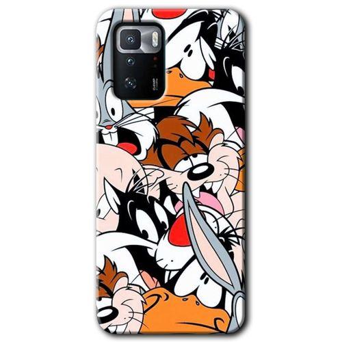 Poco x3 GT Kılıf Baskılı Arka Kapak - Karakterler +Tam Ekran Koruyucu