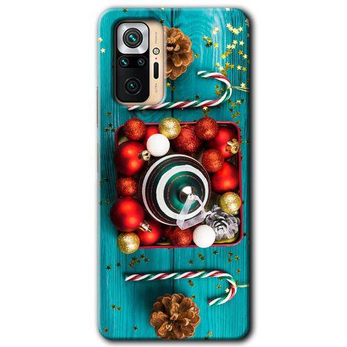 Potkal Hediye Fabrikası Xiaomi Redmi Note 10 Pro Kılıf HD Desen Baskılı Arka Kapak - Christmas