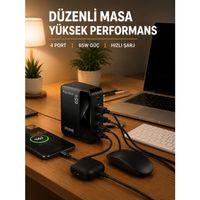 Usb-a Ve Usb-c Girişli Çoklu Şarj Cihazı