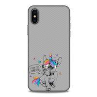 Animax Unicorn Dog Apple iPhone XS Kılıf Desenli Silikon