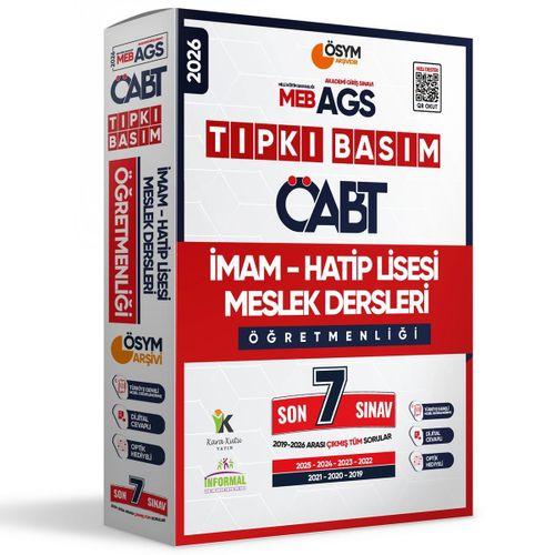 2026 MEB-AGS ÖABT İmam Hatip Meslek Dersleri Öğretmenliği ÖSYM Tıpkı Basım 7li Deneme Paketi Cevaplı