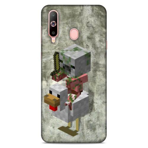 Lopard Samsung Galaxy A60 Uyumlu Kılıf PiXel (43) Thin Fit Kılıf Tavuk MC