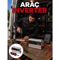 1500w Araç İnvertörü Elektronik Cihazlar İçin Yüksek Verimli Güç Dönüştürme Sistemi