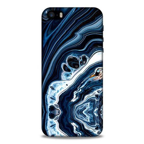 Mermer Lacivert Apple Iphone 5 Kılıf