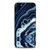 Mermer Lacivert Apple Iphone 5 Kılıf