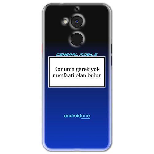 General Mobile GM 8 Kılıf HD Yazı Baskılı Silikon Arka Kapak - Yazı 6