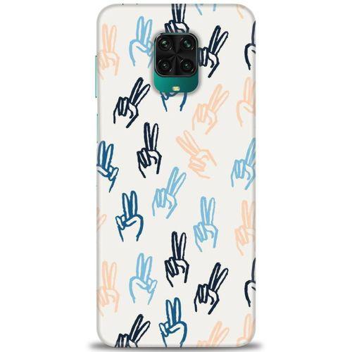 Xiaomi Redmi Note 9 Pro Kılıf HD Baskılı Kılıf - Tavşan Kulağı + Tam Ekran Koruyucu