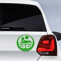 Çeçen Bayrak Amblemi Arması Sticker, Oto Etiket, Araç Çıkartma, Araba Tuning Aksesuar Yeşil