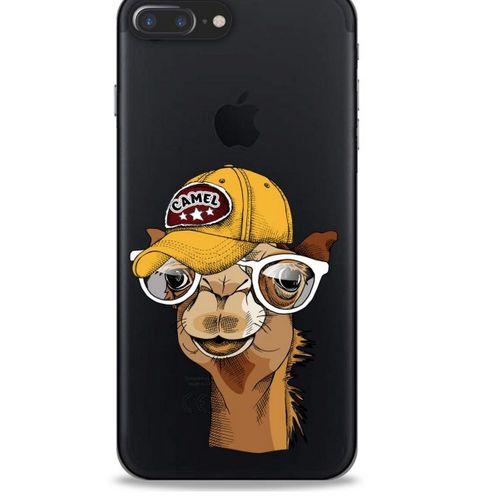 Zoologix (56) Apple Iphone 8 Plus Şeffaf Kılıf Silikon Desenli