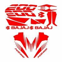 BAJAJ Bajaj Pulsar Ns200 Uyumlu Kırmızı Sticker Set