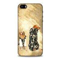 Apple Iphone 5S Kılıf Köpek Kıyafetleri (32) Soft Silikon Kılıf Golden Kapişonlu Polar