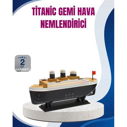 Dekoratif Gemi Modeli 7 Renk Işıklı Hava Nemlendirici Ve Oda Kokusu Difüzörü