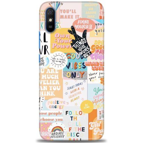 Xiaomi Redmi 9A Kılıf HD Baskılı Kılıf - Follow + Tam Ekran Koruyucu