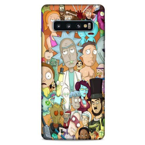 Samsung Galaxy S10 Uyumlu Kılıf Rick And Morty (35) Fit Design Kılıf Cop Rick