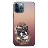 Animax Pilot Bulldog Apple iPhone 12 Pro Max Kılıf Desenli Silikon