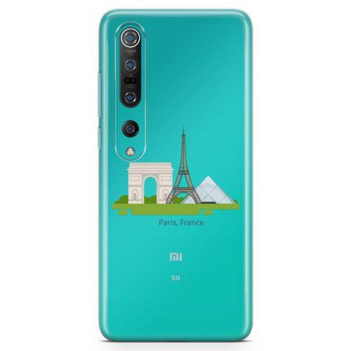 Xiaomi Mi 10 Kılıf Paris Fransa Arka Kapak Koruma Desenli Full Koruyucu