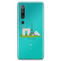 Xiaomi Mi 10 Kılıf Paris Fransa Arka Kapak Koruma Desenli Full Koruyucu