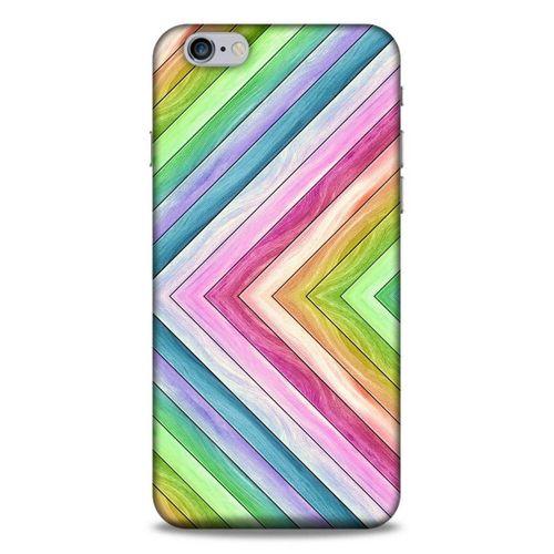 Lopard Apple Iphone 6S Plus Uyumlu Kılıf Wood'X (41) Tank Kılıf Baskılı