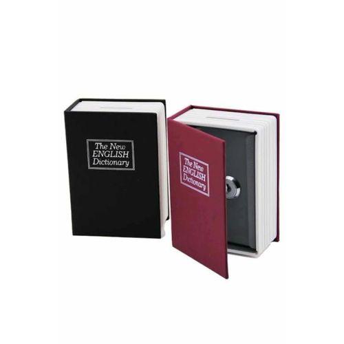 Kitap Görünümlü Gizli Kasa Büyük Boy Anahtarlı Kilitli Para Kasası