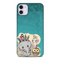 Animax Kızılderili Fil Baykuş Apple Iphone 11 Kılıf Desenli Silikon