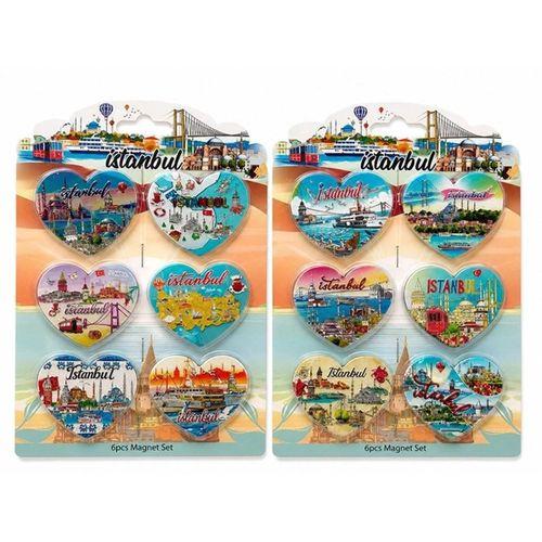 İstanbul Temalı Silikon Buzdolapı Süsü Magnet 6lı Set Alk5805