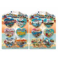 İstanbul Temalı Silikon Buzdolapı Süsü Magnet 6lı Set Alk5805